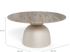 Actona Couchtisch Ferrol Ø 80 cm