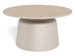 Actona Couchtisch Santorini Travertin Beige Ø 70 cm