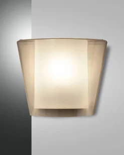 AGL 1-flg Wandleuchte Viki Amber