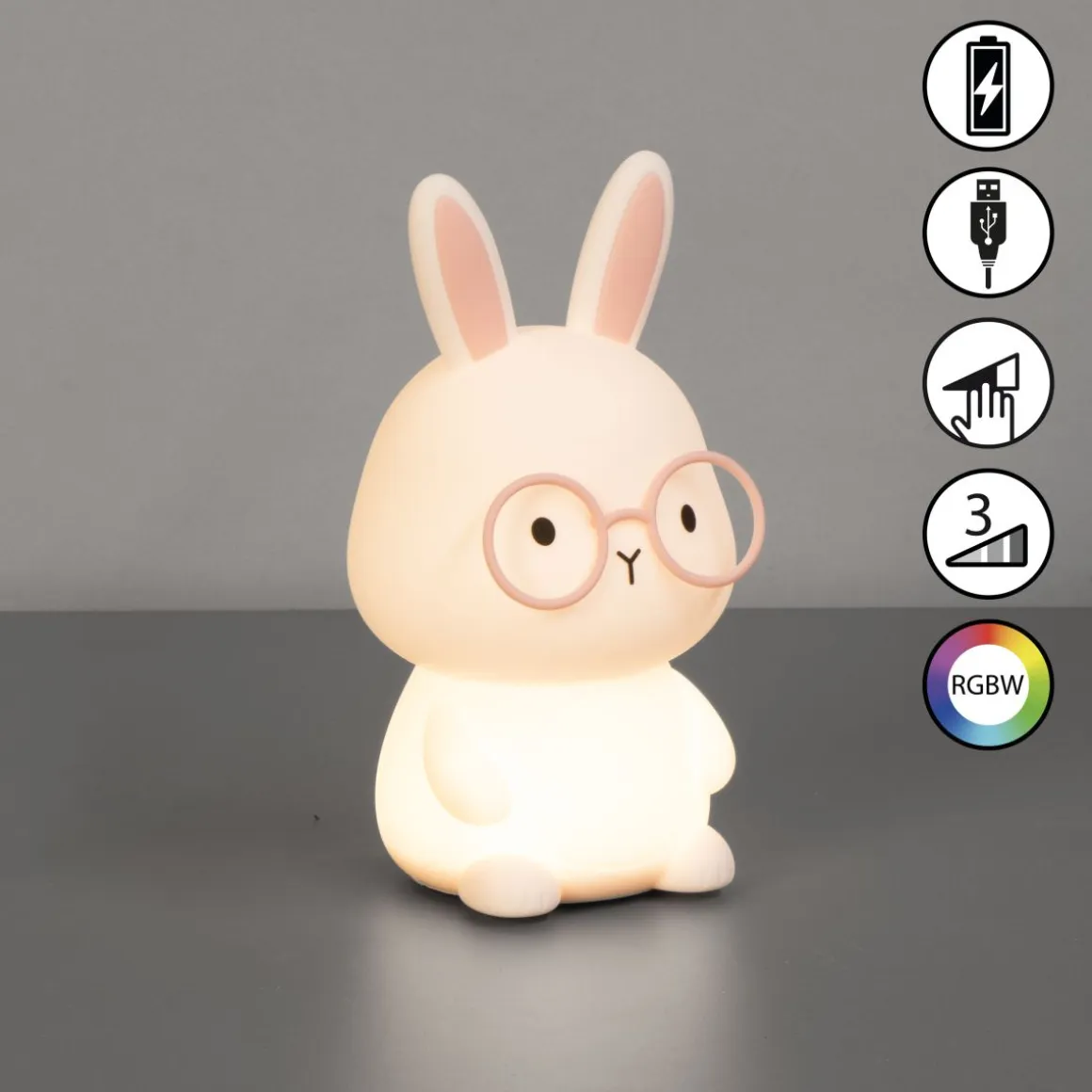 AKKU Tischlampe Josie Pink