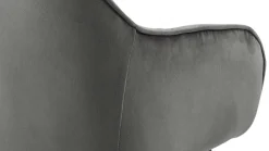Armlehnstuhl Brooke Samt Grau