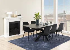 Ausziehtisch Heaven Keramik Schwarz 168 cm