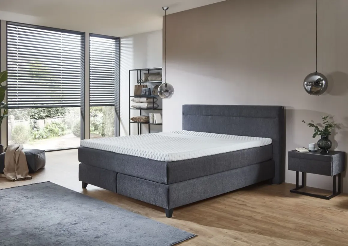 Boxspringbett 25023 Anthrazit 180 x 200 cm