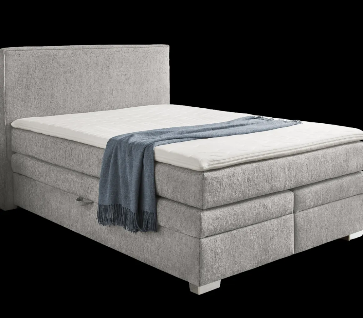 Boxspringbett Arabella Grau 140 x 200 cm