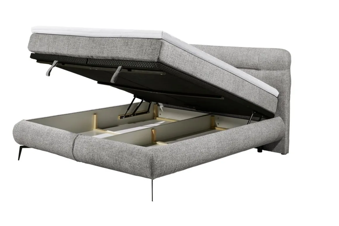 Boxspringbett Colmar Grau 180 x 200 cm