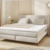 Boxspringbett Kira mit Beleuchtung und Ladefunktion Beige