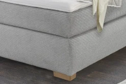 Boxspringbett Romy Hellgrau 140 x 200 cm
