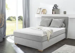 Boxspringbett Romy Hellgrau 140 x 200 cm