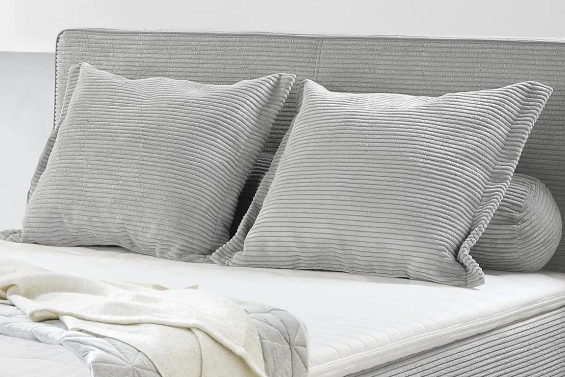 Boxspringbett Romy Hellgrau 140 x 200 cm