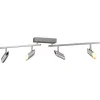 Brilliant 4-flg LED Spot Risell Alu