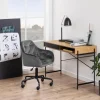 Bürostuhl Brooke Samt Grau