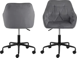 Bürostuhl Brooke Samt Grau