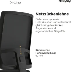 Bürostuhl X-Line SWIVEL Schwarz