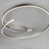 Cinque LED Deckenlampe Cinardi Nickelfarben