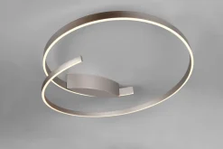Cinque LED Deckenlampe Cinardi Nickelfarben