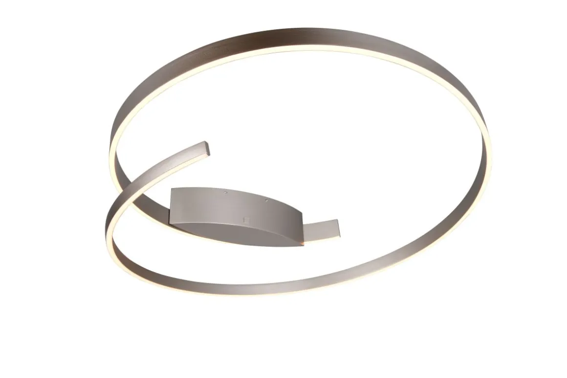 Cinque LED Deckenlampe Cinardi Nickelfarben