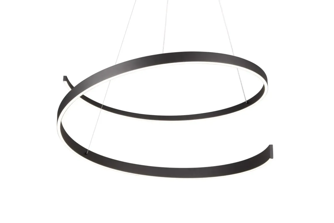 Cinque LED Pendelleuchte Cinardi Schwarz