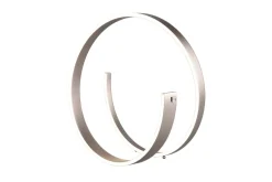 Cinque LED Tischlampe Cinardi Nickelfarben