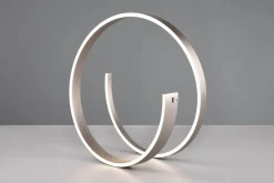 Cinque LED Tischlampe Cinardi Nickelfarben