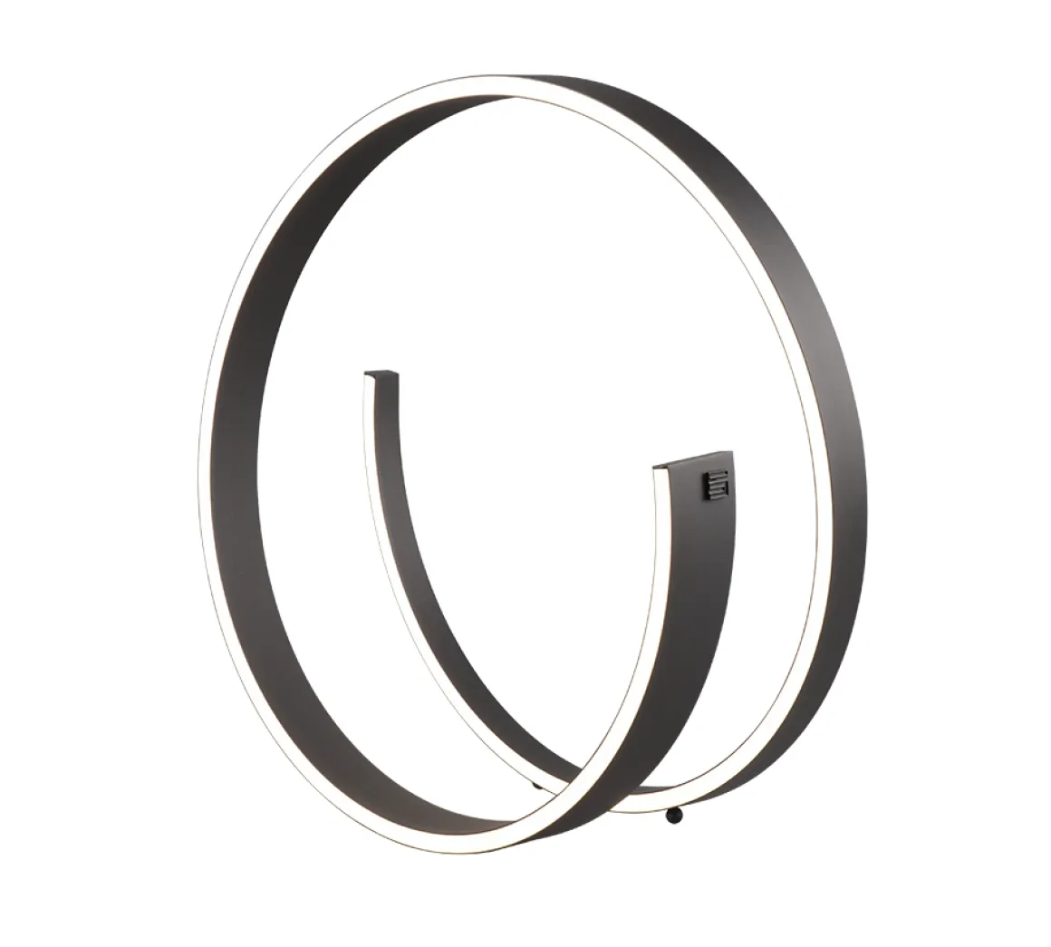 Cinque LED Tischlampe Cinardi Schwarz
