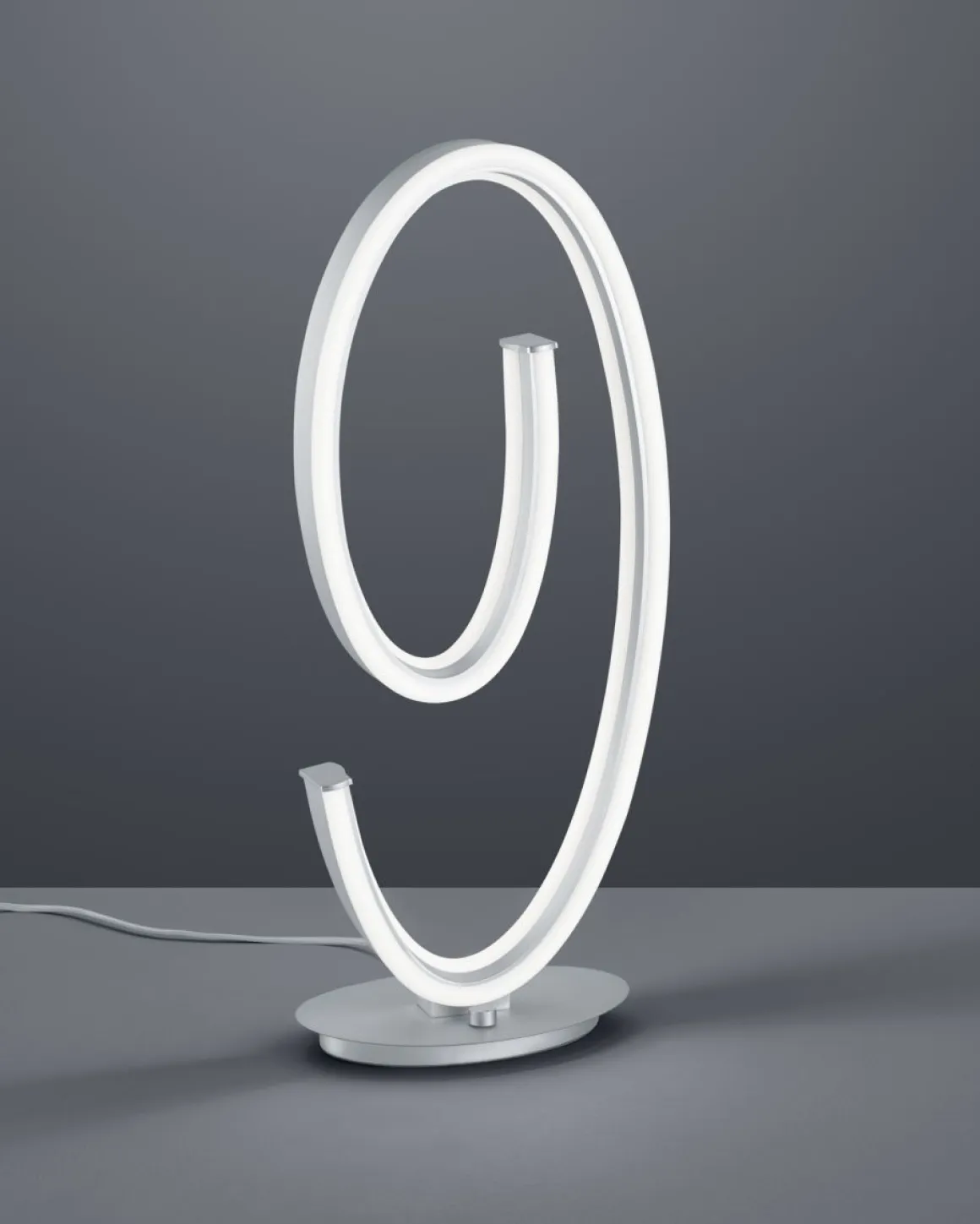 Cinque LED Tischlampe Ciola Nickel