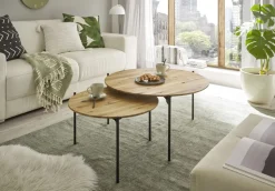 Couchtisch Assuan Eiche Ø 55 cm