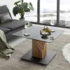 Couchtisch Balsta Eiche Rauchglas