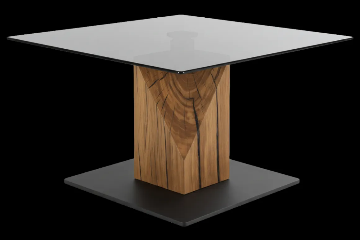 Couchtisch Balsta Eiche Rauchglas