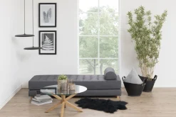 Couchtisch Heaven Eiche Glas Ø 82 cm