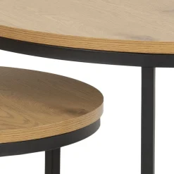 Couchtisch-Set Spiro Eiche Schwarz