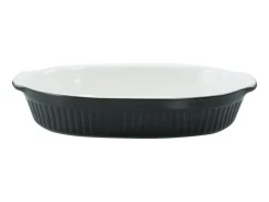 CreaTable Auflaufform oval 33cm Classic Black&White