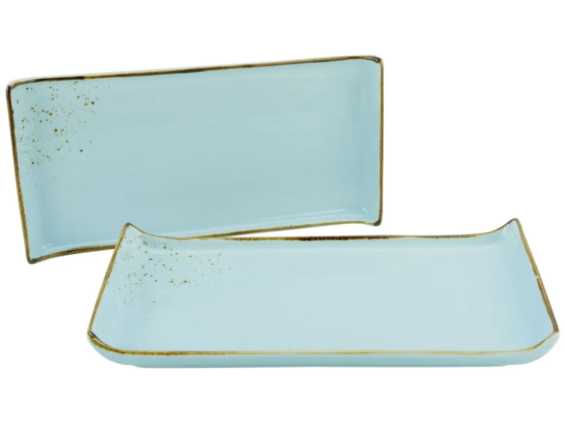 CreaTable BBQ Platte Nature Collection Lightblue 33 x 16,5 cm