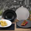 CreaTable Pizzateller Manhattan XL Schwarz 33 cm