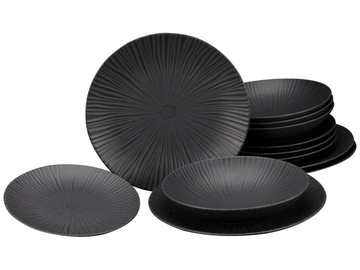 CreaTable Speiseteller Vesuvio Black 27 cm