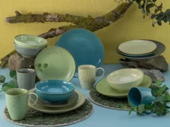 CreaTable 16-tlg Kombiservice Nature Collection Farbmix