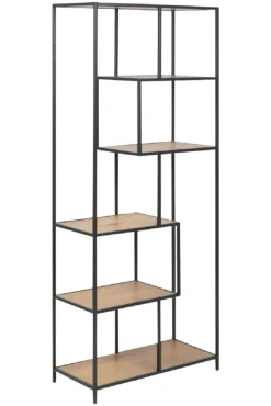 Design-Bücherregal Seaford Eiche 77 x 185 cm