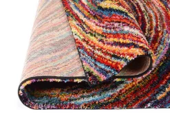 Designerwebteppich Multi Sixteen Round Mehrfarbig 65 x 130 cm