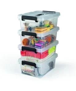 EASYmaxx 4er Set Aufbewahrungsboxen 12L