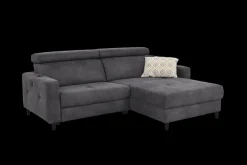 Ecksofa Doppio Dunkelgrau
