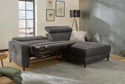 Ecksofa Doppio Dunkelgrau