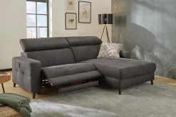 Ecksofa Doppio Dunkelgrau