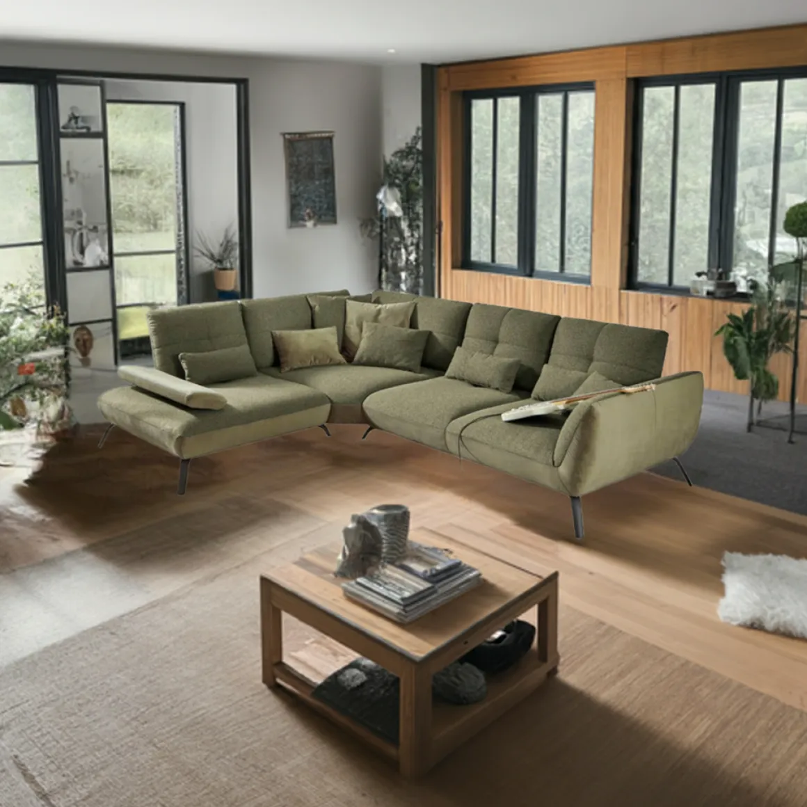 Ecksofa Dover XC grün