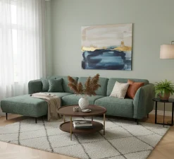 Ecksofa Kelmis Grün