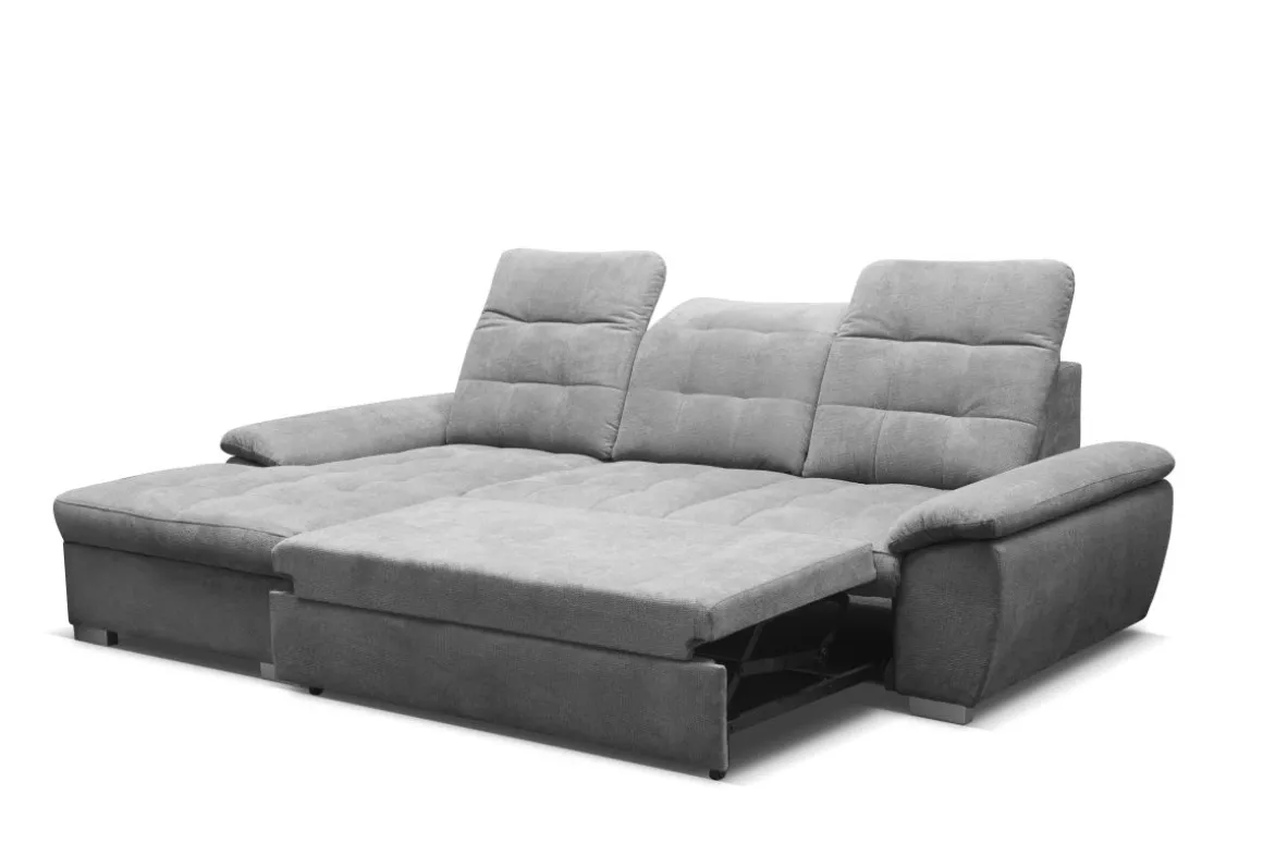 Ecksofa Maike mit Schlaffunktion Grau