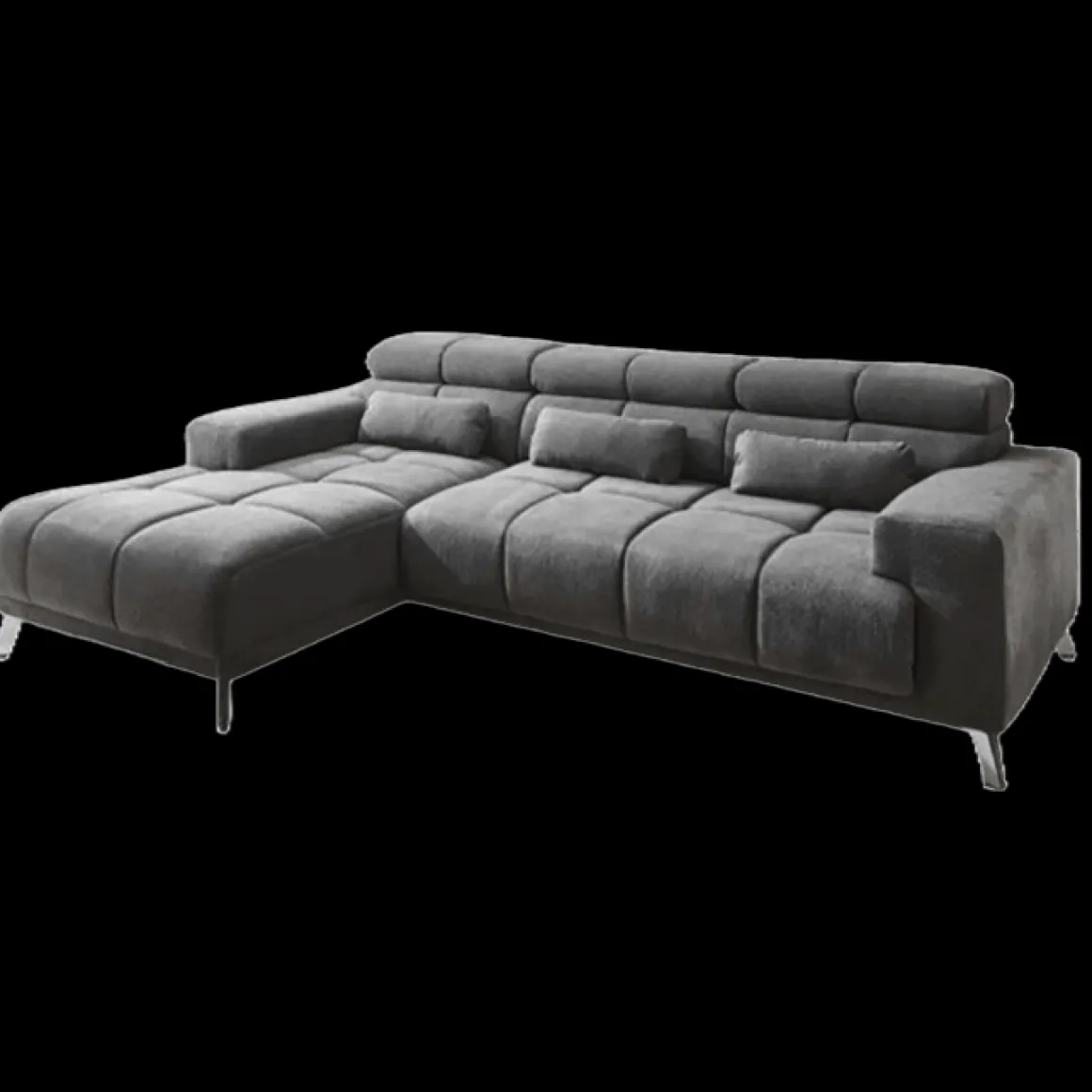 Ecksofa Speed mit Funktion Grau