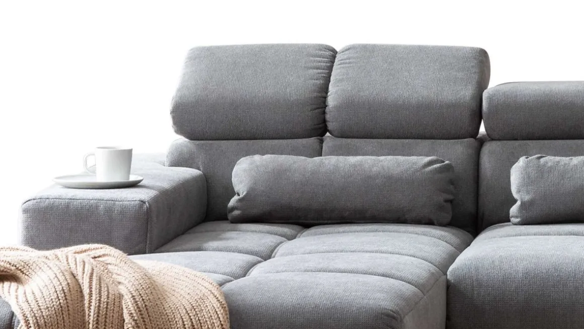 Ecksofa Speed mit Funktion Grau