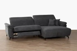 Ecksofa Trani Anthrazit mit Relaxfunktion