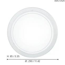 EGLO Deckenleuchte Planet 1 Weiss