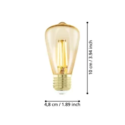 EGLO E27 LED Filament Leuchtmittel Amber
