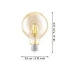 EGLO E27 LED Filament Leuchtmittel Amber